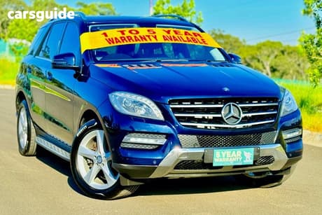 Blue 2013 Mercedes-Benz ML250 Wagon Cdi Bluetec (4X4)