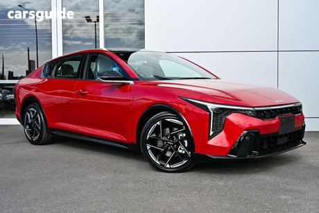 Red 2025 Kia K4 Sedan Gt-Line
