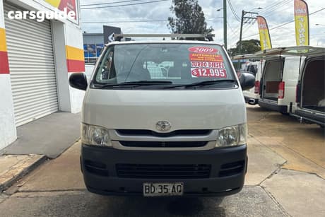 White 2009 Toyota HiAce Van Lwb
