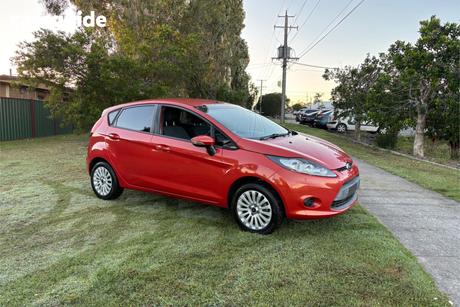 Orange 2010 Ford Fiesta Hatchback Lx