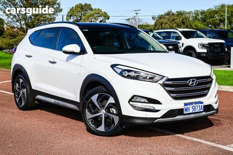 White 2017 Hyundai Tucson Wagon Highlander (Awd)