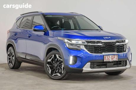 Blue 2022 Kia Seltos Wagon Gt-Line (Awd) (Two-Tone)