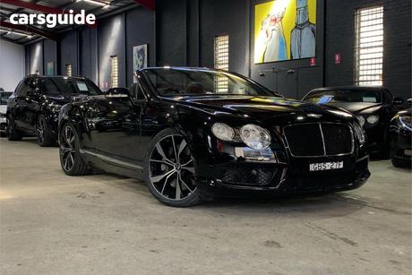 Black 2012 Bentley Continental Convertible Gtc V8