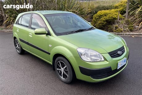 Green 2007 Kia RIO Hatchback Ex