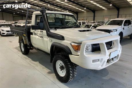White 2020 Toyota Landcruiser Cab Chassis Workmate