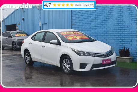 White 2015 Toyota Corolla Sedan Ascent