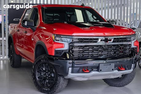 Red 2025 Chevrolet Silverado Crew Cab Pickup 1500 Zr2