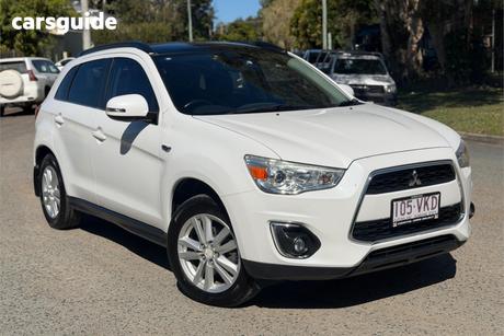 White 2013 Mitsubishi ASX Wagon Aspire (4Wd)