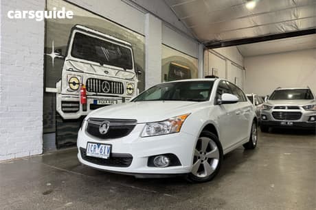 White 2014 Holden Cruze Hatchback Equipe