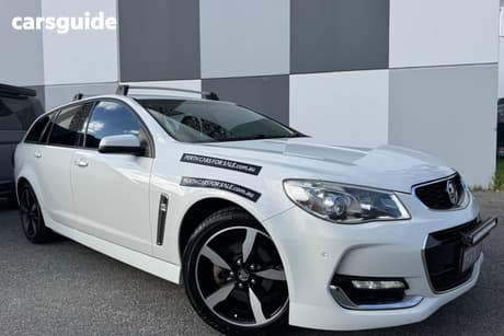 White 2017 Holden Commodore Sportswagon Sv6 Black 20 Pack