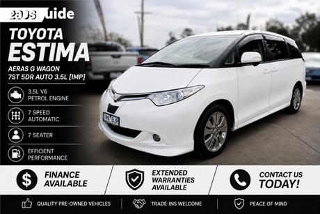 White 2006 Toyota Estima SUV AERAS