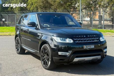 Black 2016 Land Rover Range Rover Sport SUV SDV6 HSE 4X4