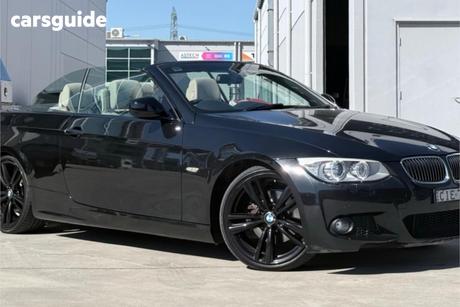 Black 2012 BMW 320D Convertible 20D
