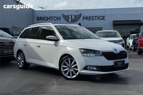 White 2019 Skoda Fabia Wagon 81 Tsi
