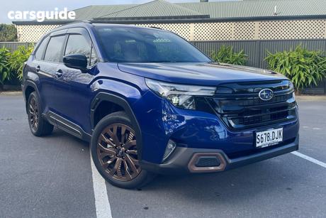 Blue 2025 Subaru Forester Wagon Hybrid Sport (Awd)