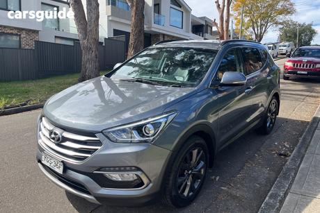 Grey 2017 Hyundai Santa FE Wagon Active X