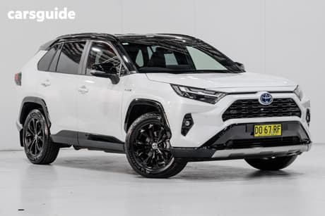 White 2023 Toyota RAV4 Wagon Xse (Awd) Hybrid Premium Paint