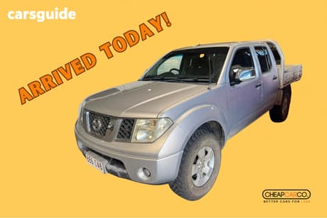 Silver 2009 Nissan Navara Dual Cab Pick-up Rx (4X2)