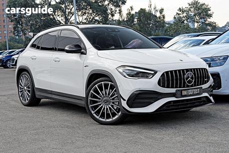 White 2023 Mercedes-Benz GLA35 Wagon 4Matic