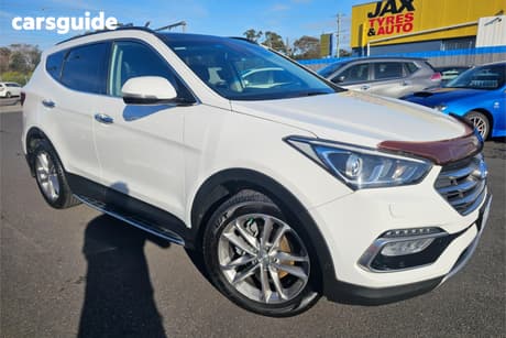 White 2015 Hyundai Santa FE Wagon Highlander Crdi (4X4)