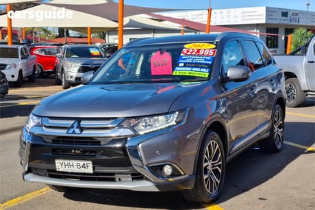 Grey 2017 Mitsubishi Outlander Wagon Ls (4X2)