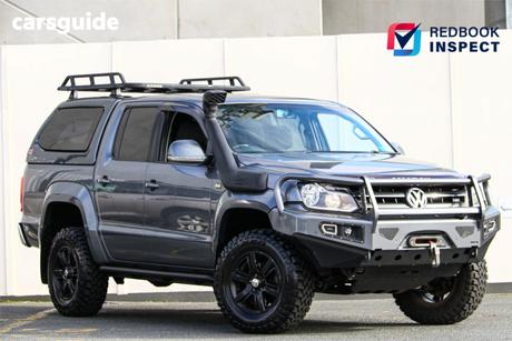 Grey 2013 Volkswagen Amarok Dual Cab Utility Tdi400 Highline (4X4)