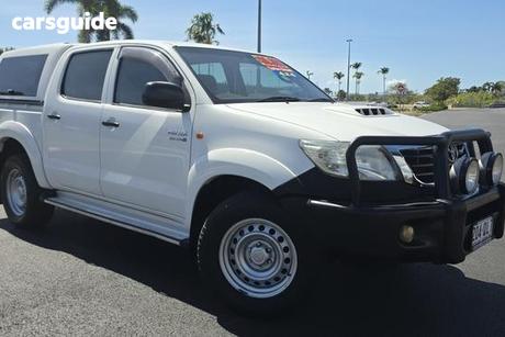 White 2012 Toyota Hilux Dual Cab Pick-up Sr5 (4X4)