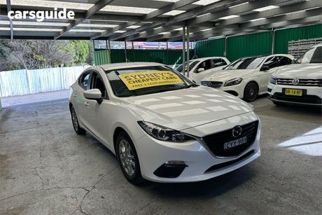 White 2015 Mazda 3 Sedan Neo