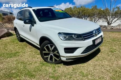 White 2018 Volkswagen Touareg Wagon 150 Tdi Monochrome