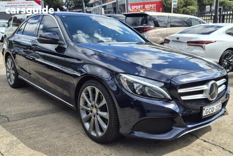 Blue 2017 Mercedes-Benz C250 Sedan