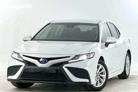 White 2021 Toyota Camry Sedan Ascent Sport Hybrid