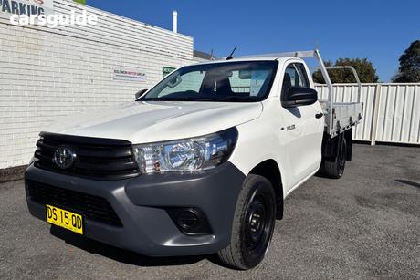 White 2017 Toyota Hilux Cab Chassis Workmate
