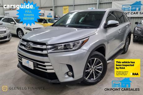 Silver 2018 Toyota Kluger Wagon Gxl (4X4)