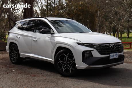 White 2021 Hyundai Tucson Wagon Elite N Line (Awd)