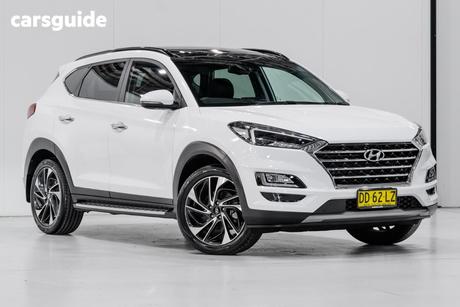 White 2019 Hyundai Tucson Wagon Highlander (Awd)