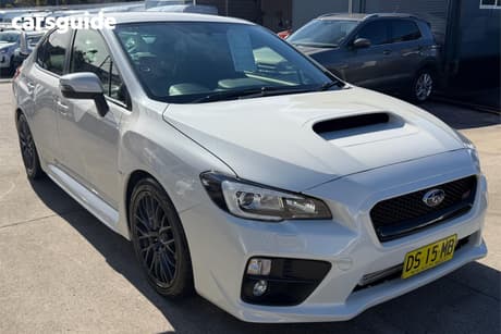 White 2016 Subaru WRX Sedan Sti