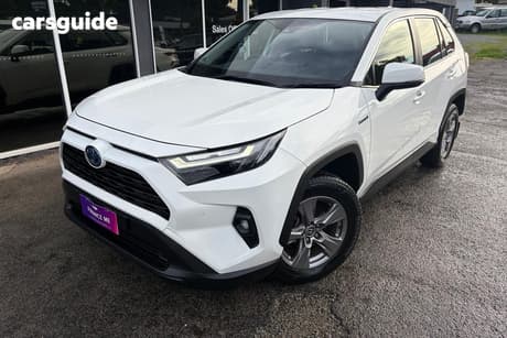 White 2024 Toyota RAV4 Wagon Gx (2Wd) Hybrid