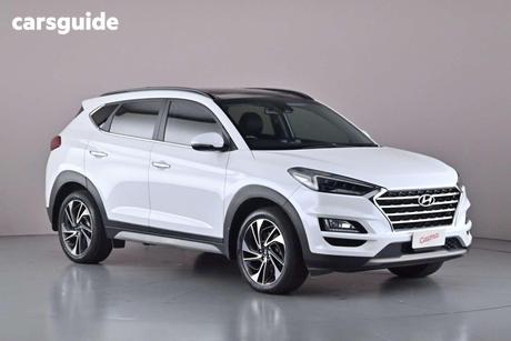 White 2018 Hyundai Tucson Wagon Highlander Crdi (Awd)