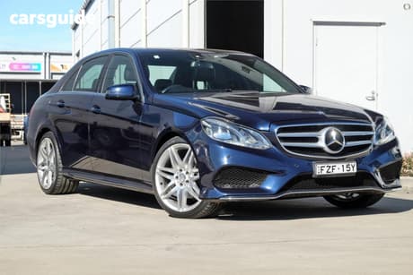 Blue 2015 Mercedes-Benz E200 Sedan