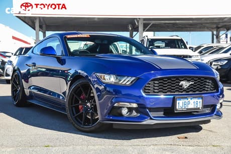 Blue 2015 Ford Mustang Coupe Fastback 2.3 Gtdi