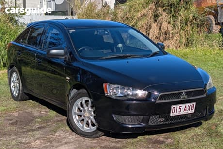 Black 2010 Mitsubishi Lancer Sedan Sx