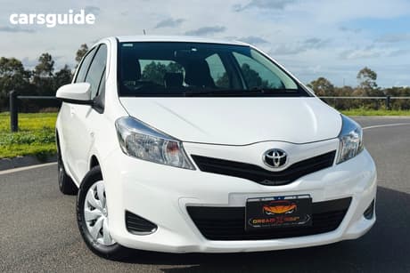 White 2012 Toyota Yaris Hatchback Yr
