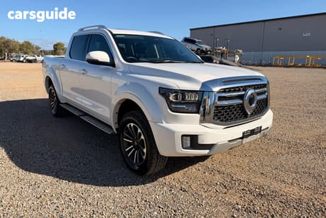 White 2025 GWM Cannon Alpha Dual Cab Utility Ultra (4X4)