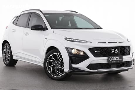White 2022 Hyundai Kona Wagon N Line (Awd)