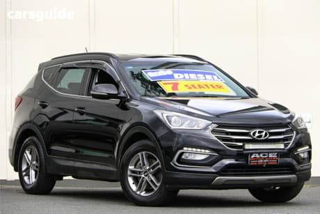 Black 2016 Hyundai Santa FE Wagon Active Crdi (4X4)