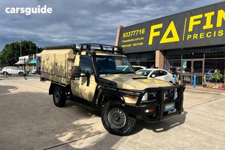 Beige 2011 Toyota Landcruiser Cab Chassis Workmate (4X4)