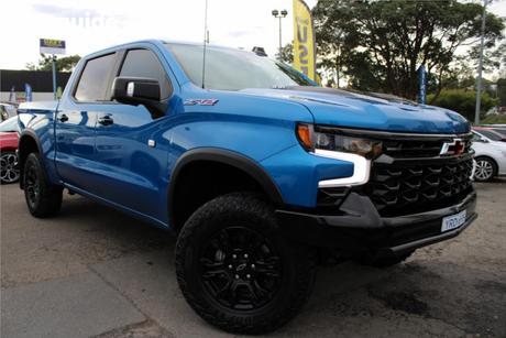 Blue 2024 Chevrolet Silverado Crew Cab Pickup 1500 Zr2