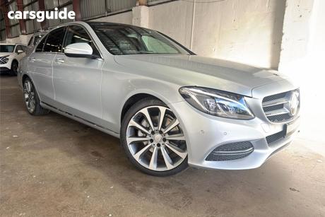 Silver 2015 Mercedes-Benz C300 Sedan Bluetec Hybrid