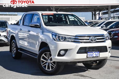White 2016 Toyota Hilux Dual Cab Utility Sr5 (4X4)
