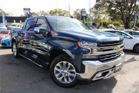 Blue 2023 Chevrolet Silverado Crew Cab Pickup 1500 Ltz Premium Tech Pack